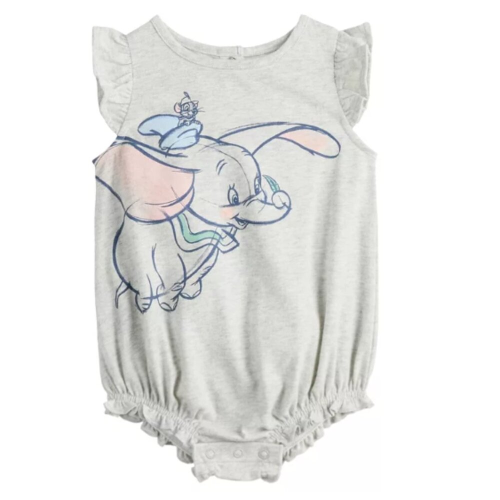 NWT Disney's Dumbo Baby Girl Bubble Bodysuit by Jumping Beans